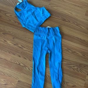 Fabletics high waisted seamless leggings with top